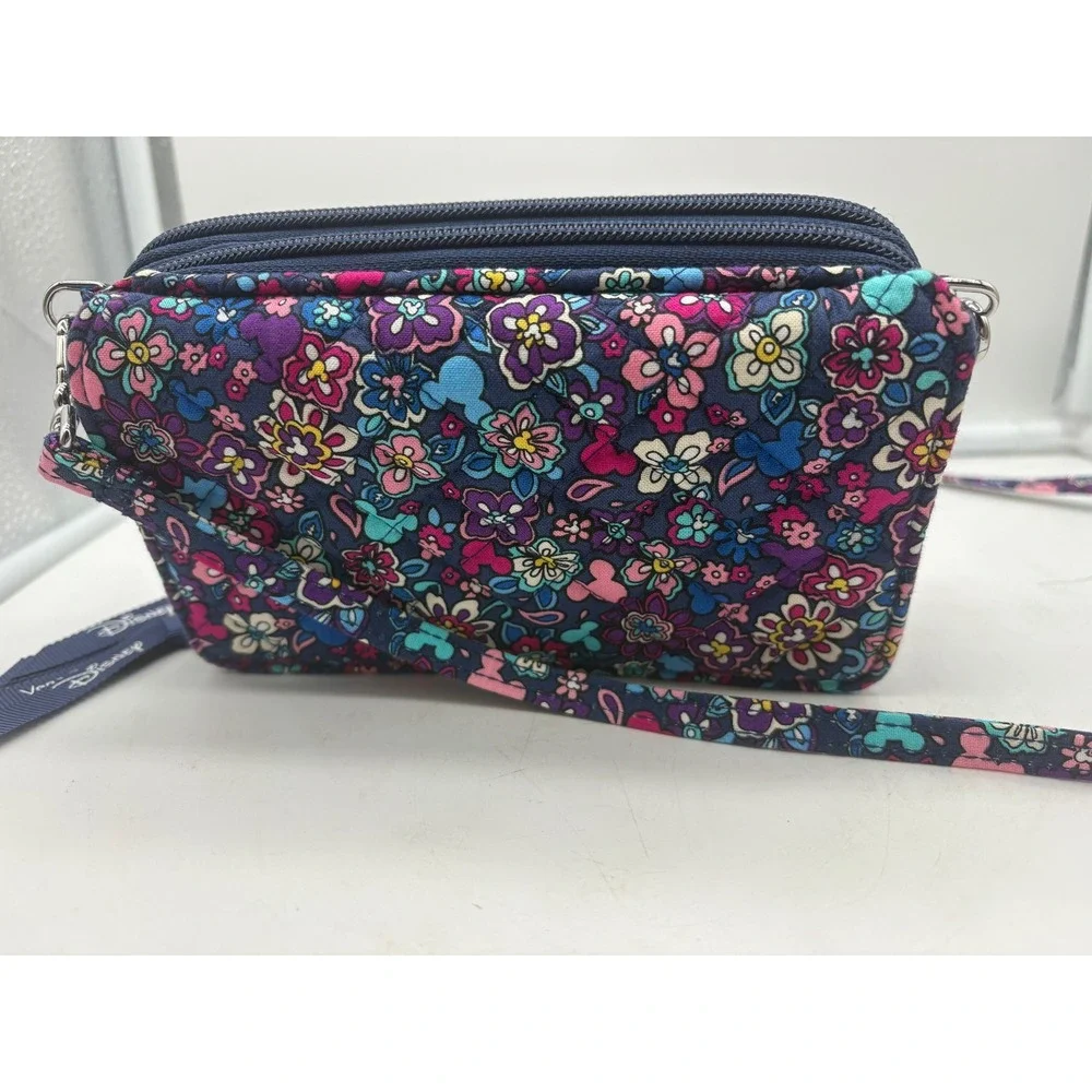 Vera Bradley Disney Mickey Minnie All In One Crossbody Bag Wallet